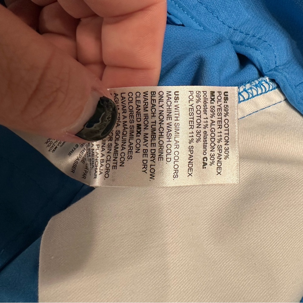 White House Black Market Elle Slim blue dress pants, size 8. - Picture 8 of 8